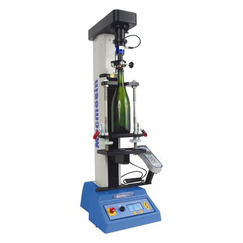 A test sytstem to accurately simulate cork extraction must pull and twist the closure